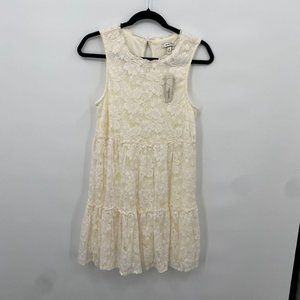 SPEECHLESS WOMEN'S SLEEVELESS LACE SHIFT DRESS